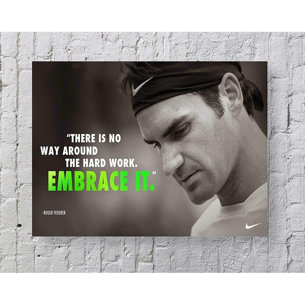 Roger Federer โปสเตอร์ ขนาดมาตรฐาน - นิ้ว โดย - นิ้ว Roger Federer โปสเตอร์ติดผนัง พิมพ์ลาย