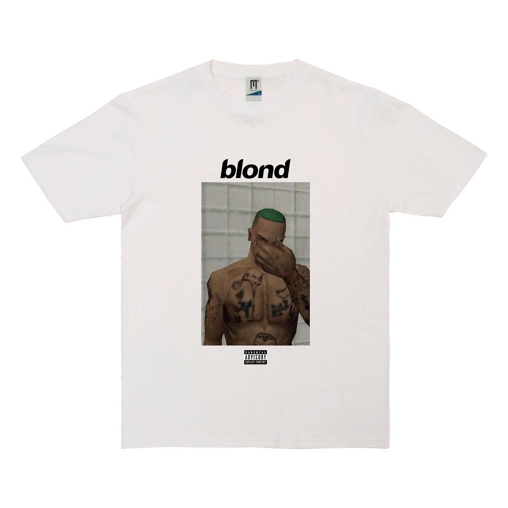 【พร้อมส่ง】ร่ำรวย เสื้อยืด พิมพ์ลาย PUTIH Frank OCEAN Parody BLOND สําหรับผู้ชาย | เสื้อยืด พิมพ์ลาย 