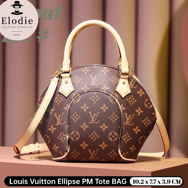 Louis Vuitton Ellipse PM กระเป๋าถือ LV แต่งโบว์ลิ่ง สําหรับผู้หญิง 8B1J