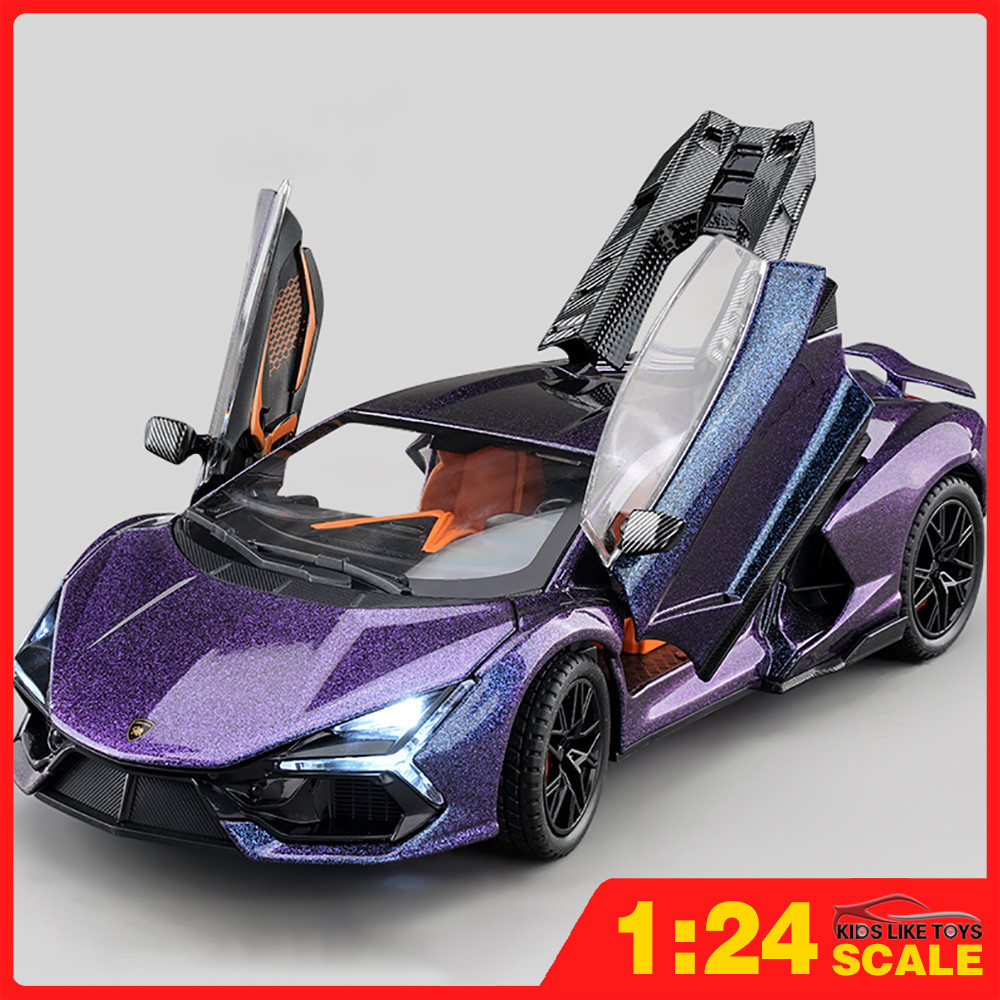 Klt โมเดลรถยนต์จําลอง 1:24 Revuelto Supercar โลหะผสม ของเล่นสําหรับเด็ก
