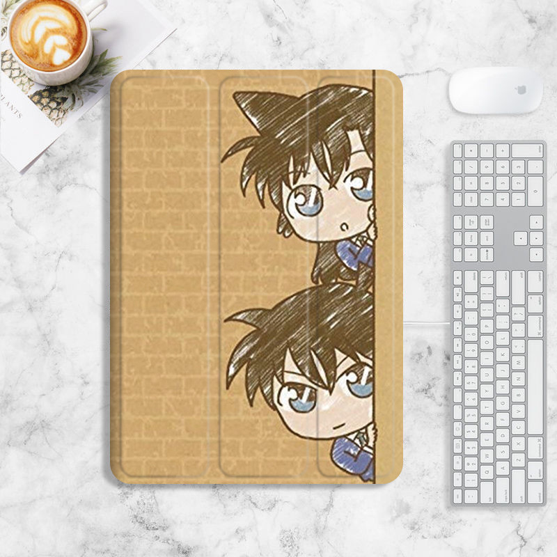 เคส ลายโคนัน พร้อมช่องใส่ปากกา สําหรับ iPad pro11 12.9