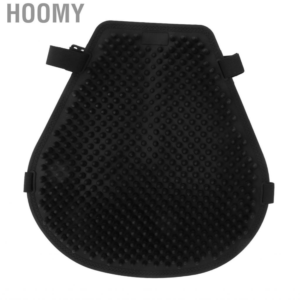 Hoomy Motorcycle Gel  Cushion Cooling Down Shock Absorption Pressure Relieve Universal Black Cover