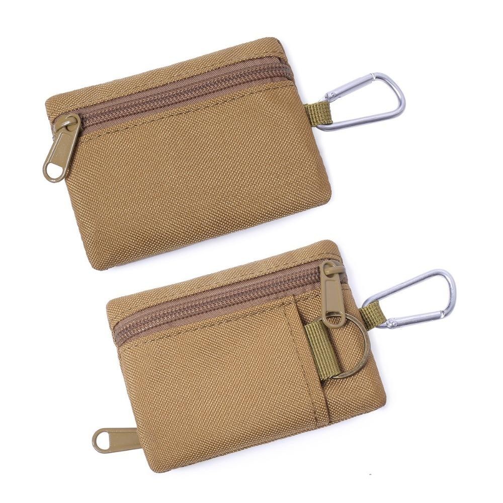 PERNEAKY Edc Molle กระเป๋ากระเป๋าสตางค์, ซิปพวงกุญแจเอว Fanny Pack, หูฟังกลางแจ้ง EDC Gear Bag สําหรับผู้ชาย