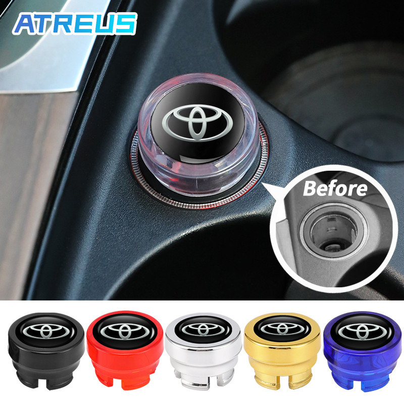 Toyota ฝาครอบปลั๊กที่จุดบุหรี่ในรถยนต์ กันฝุ่น ตัวปิดที่จุดบุหรี่ซิ่ง สำหรับ Toyota Prius Fortuner Corolla Cross CHR Camry Wish Vios Veloz Estima Sienta Yaris Ativ Altis Sienta bZ4X Hiace Hilux Revo
