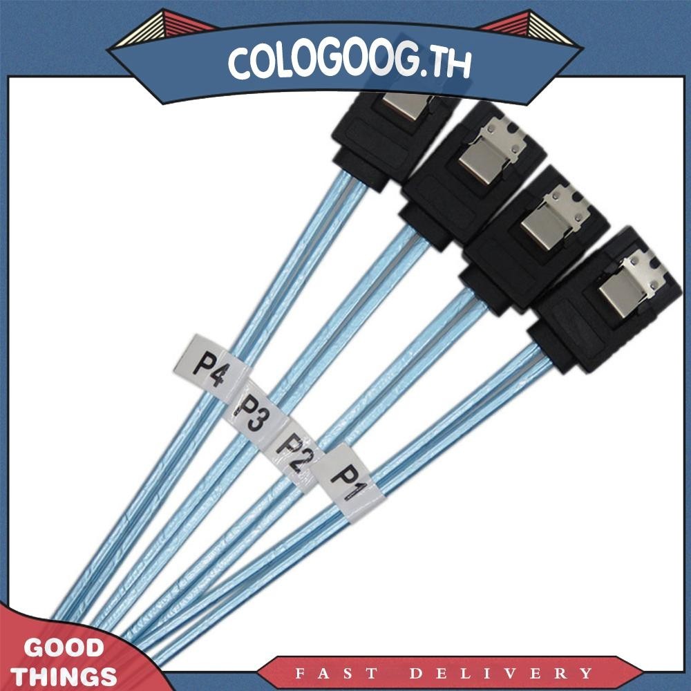 สายเคเบิลข้อมูล SATA III 6Gbps SAS สําหรับเซิร์ฟเวอร์ SATA 7 Pin เป็น SATA 7 Pin 