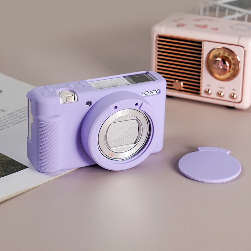 เคสกล ้ อง TPU สําหรับ Sony ZV1 ZV-1 ซิลิโคนป ้ องกันกล ้ องนุ ่ มปลอกผิวรู ้ สึก