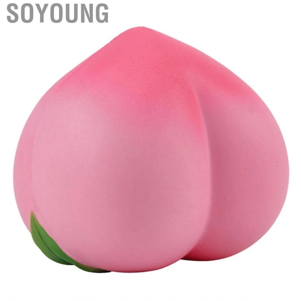 Soyoung ความเครียดบรรเทาบีบของเล่นกลิ่นพีชผลไม้ช้า Rising Soft ของเล่นเด็กบรรเทาของขวัญ