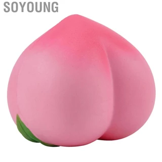 Soyoung ความเครียดบรรเทาบีบของเล่นกลิ่นพีชผลไม้ช้า Rising Soft ของเล่นเด็กบรรเทาของขวัญ
