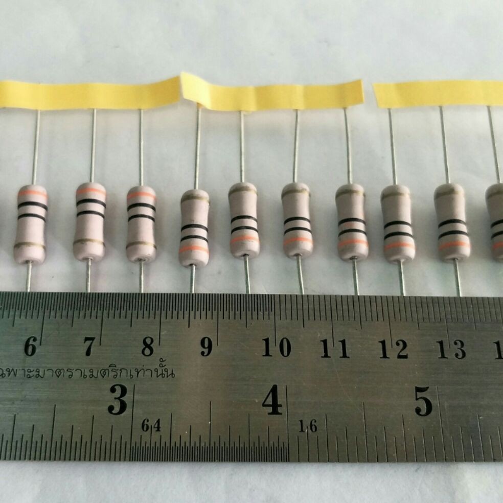 รีซิสเตอร์ R5W 30 ohm ทนความร้อน ของเก่าเก็บญี่ปุ่น Resistor 5w30โอม(แพค20ตัว)