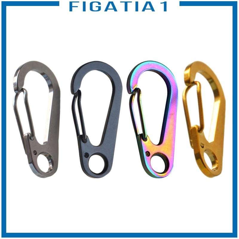 [figatia1 ] Carabiner พวงกุญแจสปริงโหลดน ้ ําหนักเบา Key Hook Carabiner สําหรับผู ้ ชายผู ้ หญิง Camping Fishing