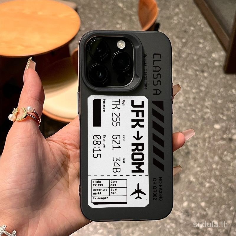 แฟชั่น Creative Ticket Label เคสโทรศัพท์ iPhone Soft Case เหมาะสําหรับ iPhone 13promax 14promax 11 1