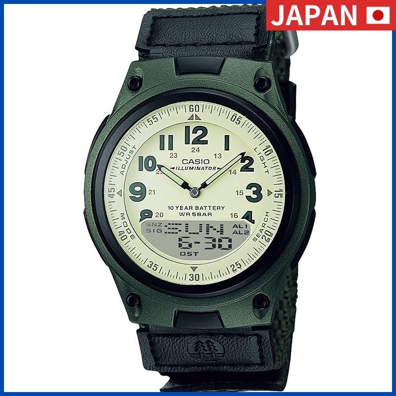 Casio Collection AW-80V-3BJH Men's Khaki Watch from Japan, Genuine Domestic Product