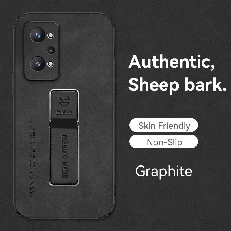 สําหรับrealme GT Neo 3TกรณีกันกระแทกPUหนังป้องกันปกหลังสําหรับRMX3371 RMX3372 โทรศัพท์ปลอกยึดผู้ถือ