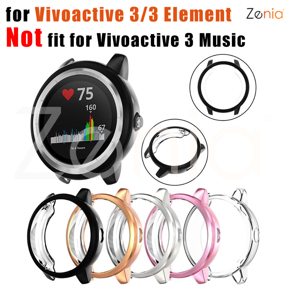 ฝาครอบเคสป ้ องกัน TPU สําหรับ Garmin Vivoactive 3/3 องค ์ ประกอบอุปกรณ ์ เสริมนาฬิกากีฬา