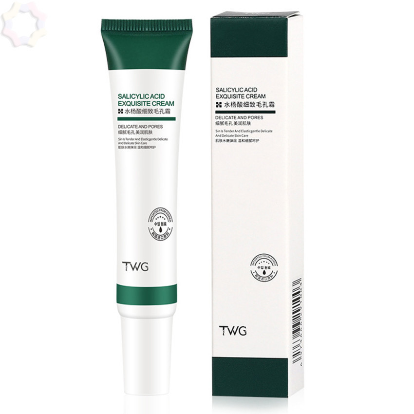 20ml Salicylic Acid Pores Reinning Cream Shrink Pore ปรับปรุงสิว Blackheads Whitening Cream Anti-aging Oil Control Skin Care