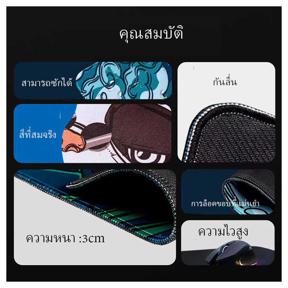 แผ่นรองเมาส์ / Desk Mat แผ่นใหญ่  Gaming Mousepad