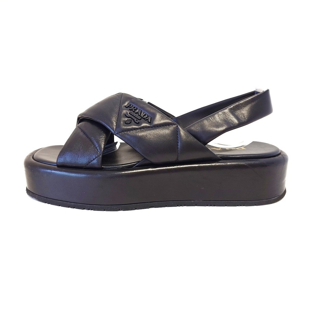 สินค้ามือสอง PRADA sandals nappa leather black
