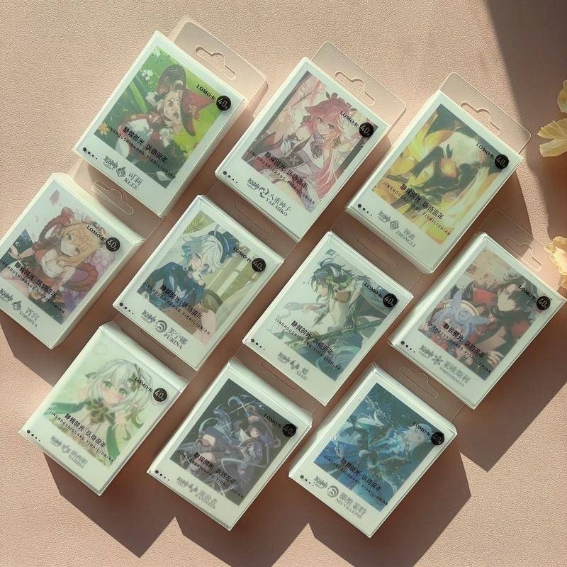 40 ชิ ้ น/Set Genshin Impact Lomo Card พิมพ ์ โปสการ ์ ดสําหรับคอลเลกชันแฟนๆ