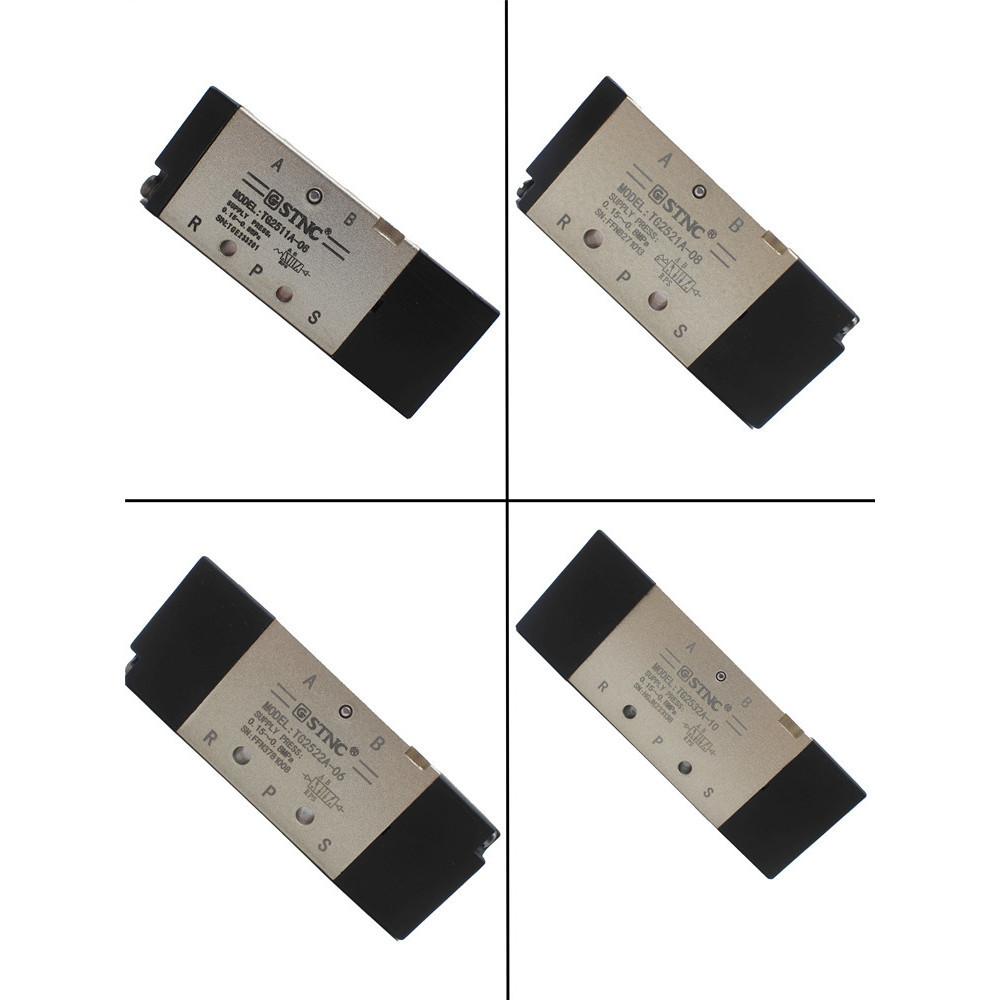 Stnc Sono Tiangong TG2521A-08 สองตําแหน ่ งห ้ ารหัสผ ่ านวาล ์ วควบคุมนิวเมติกคู ่ เดียว TG2511A-06/2522A-08
