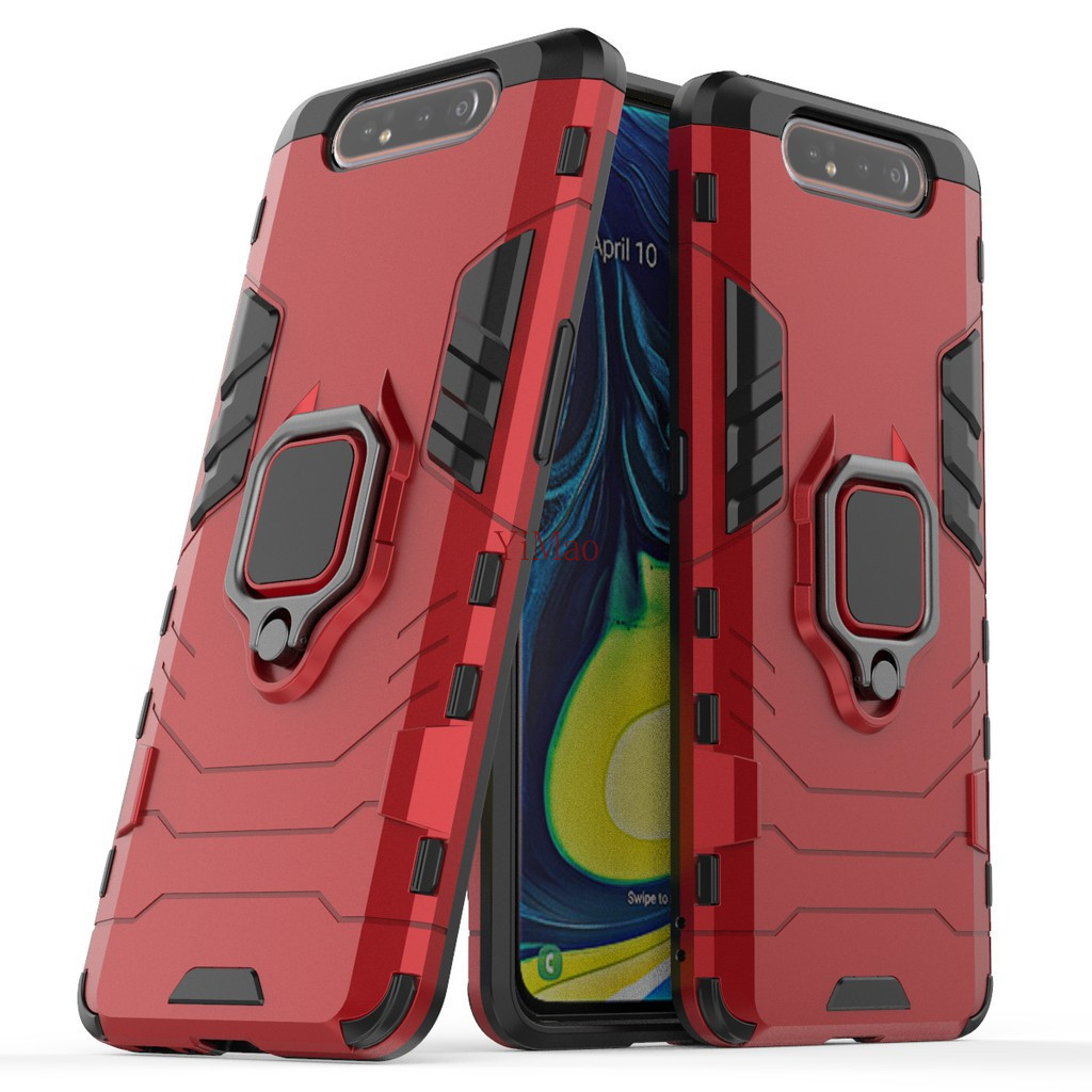 Samsung Galaxy A80 SM-A805F SM-A8050 SM-A805X SM-A805N เคสกันกระแทก Kickstand เคสโทรศัพท ์ แข ็ ง Samsung A80 ฝาครอบ