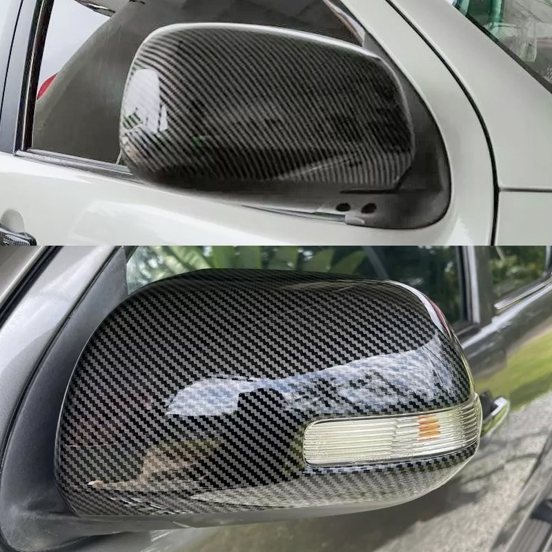 Toyota FORTUNER 2004-2014 รูปแบบคาร ์ บอนไฟเบอร ์ กระจกมองข ้ างรถยนต ์ ฝาครอบกระจกมองหลัง