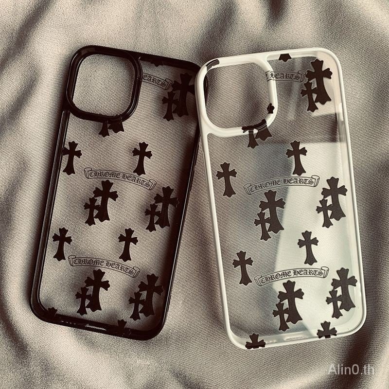 เคสโทรศัพท์ เหมาะสําหรับ iPhone x xs xr xsmax 11 12 13 14 15 Pro max Plus เต็มหน้าจอข้ามใสสีดําสีขาวขอบเคสนุ่มรวมทุกอย่างกันกระแทกโทรศัพท์มือถือเคสเชลล์ PEIO
