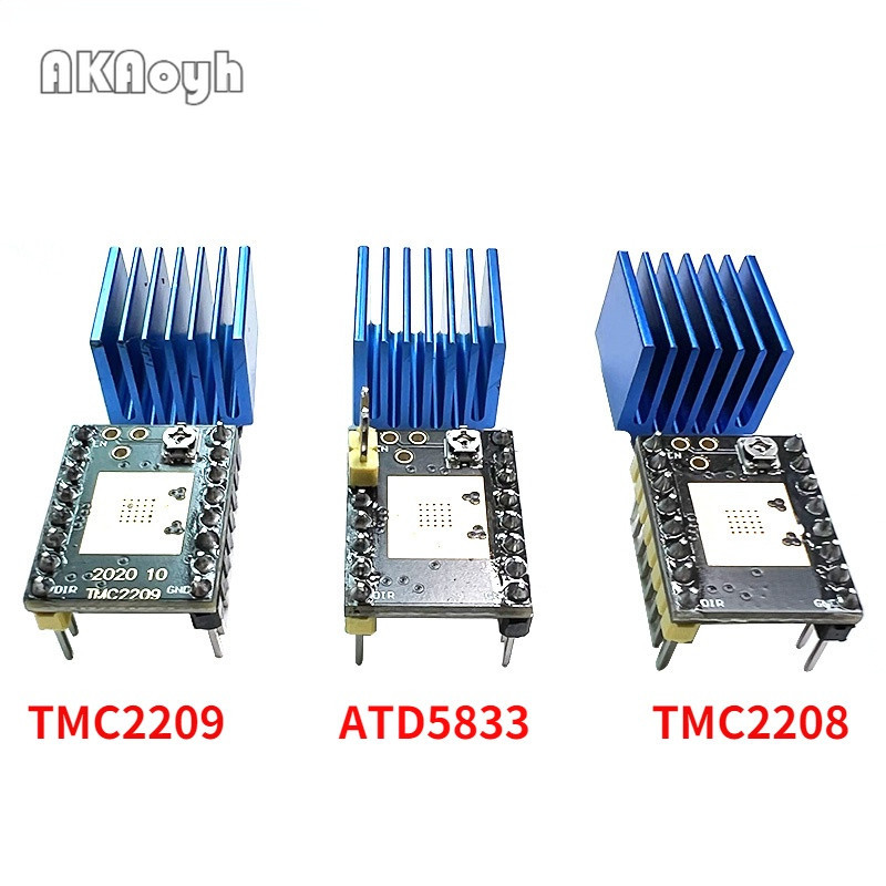สเต็ปมอเตอร์ไดรเวอร์ควบคุม TMC2209 TMC2208 ATD5833 MKS อะไหล่เครื่องพิมพ์ 3D SKR V1.3 Ramps 1.4 1.6