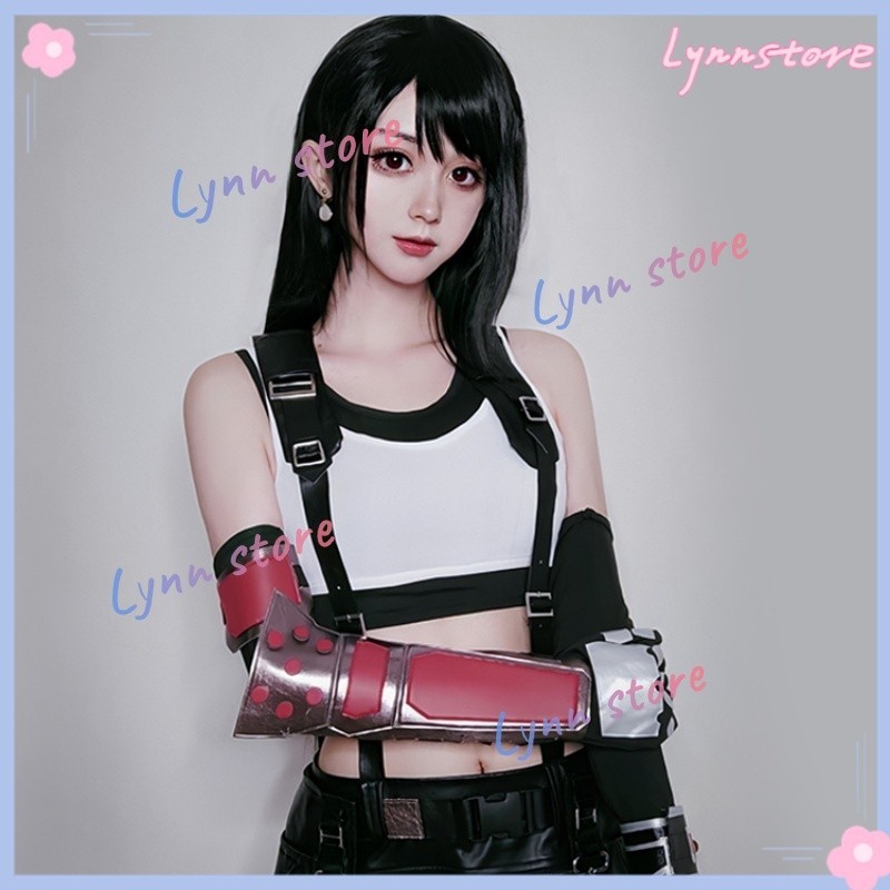Tifa Lockhart คอสเพลย์เครื่องแต่งกายเกม Final Fantasy คอสเพลย์เครื่องแต่งกายชุด FF TIFA สาวเครื่องแบบชุดกระโปรงฮาโลวีน Carnival ชุด - รูปที่ 3