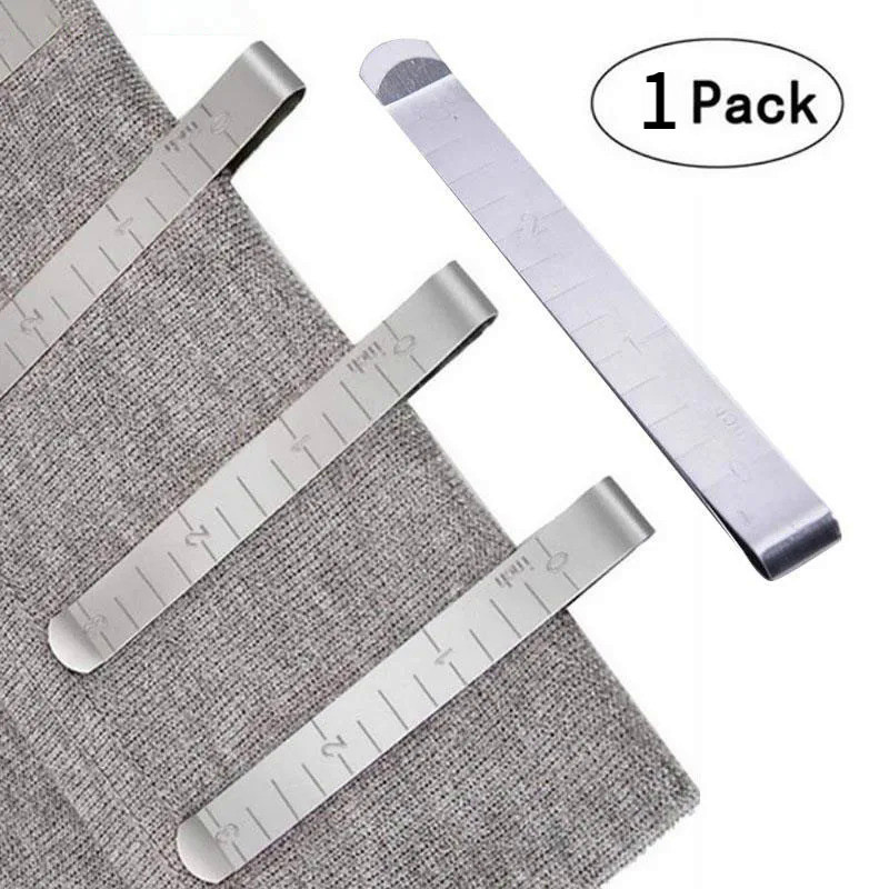 1 ชิ้นเย็บ Crimping คลิปสแตนเลส Hemming คลิปผ้าวัดไม้บรรทัด Quilting DIY เสื้อผ้าเย็บเย็บคลิปเครื่องมือ