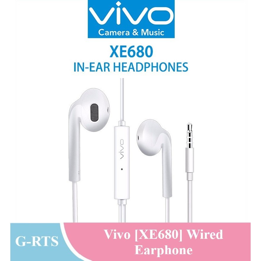 Original VIVO [XE160/XE680 ] หูฟังแบบมีสายพร ้ อมไมโครโฟน