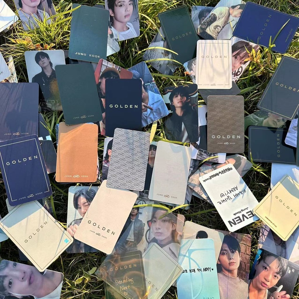 Kpop Bangtan Boys Jeon Jung Kook Album GOLDEN Photo card