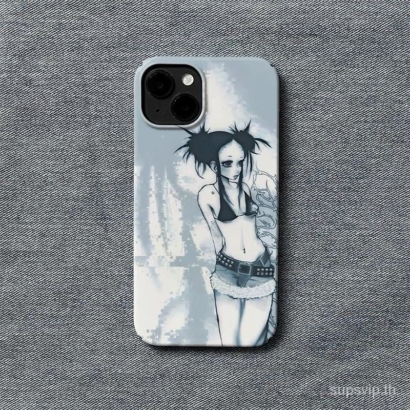 Hip Hop Millennium Hot Girl y2k iPhone 13 14 Pro Max ป้องกันฝุ่น 15 Plus XR 8 Plus Anti-drop XR 7 Plus XS Max Hard Case 12 Pro Max 11 เคสซิลิโคนกันกระแทก