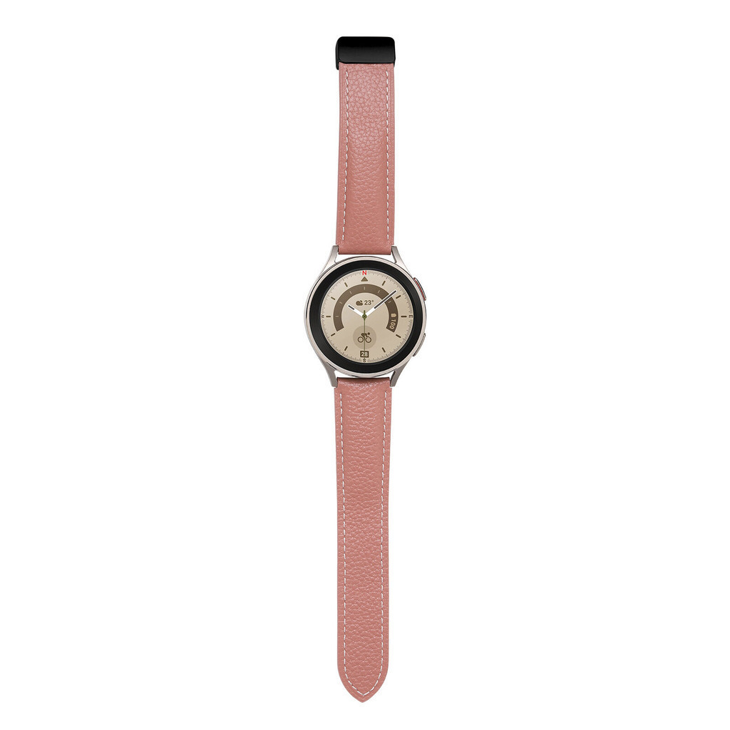 20 มม.สายนาฬิกาหนังแม่เหล็กสําหรับผู้เบิกทาง Garmin 55/645 เพลง/245 Venu SQ SQ2 Approach S12 S40 S42 Haylou LS02 RS4 Plus Amazfit Bip U Pro Neo Lite S GTS2 2E 4 Mini GTS3