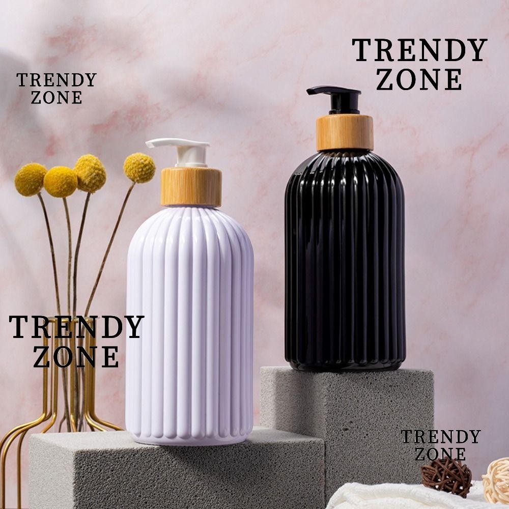 Trendyzone กล่องสบู่, ตู้ทําสบู่เปล่ารีฟิล, แถบความจุสูงพร้อมขวดเก็บปั๊มไม้ไผ่แชมพู