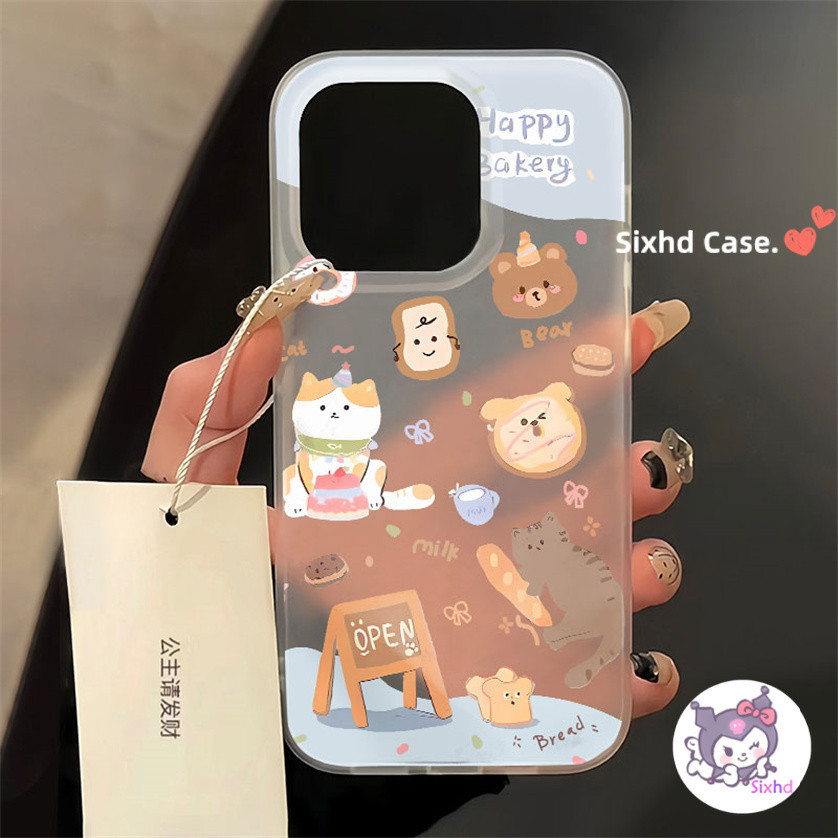 สนุกการ์ตูนสัตว์สําหรับ IPhone 11 12 13 14 12 Pro Max X Xr Xs Max 7 8 6 6s Plus SE 2020 Ultra Thin TPU Clearโทรศัพท์มือถือปลอกกันกระแทกป้องกันปกหลัง