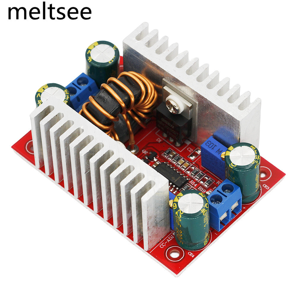 Dc-dc 400W 15A Step-Up Boost Converter แหล่งจ่ายไฟกระแสไฟคงที่ LED Driver 8.5-50V ถึง 10-60V แรงดันไฟฟ้า Charger Step Up โมดูล