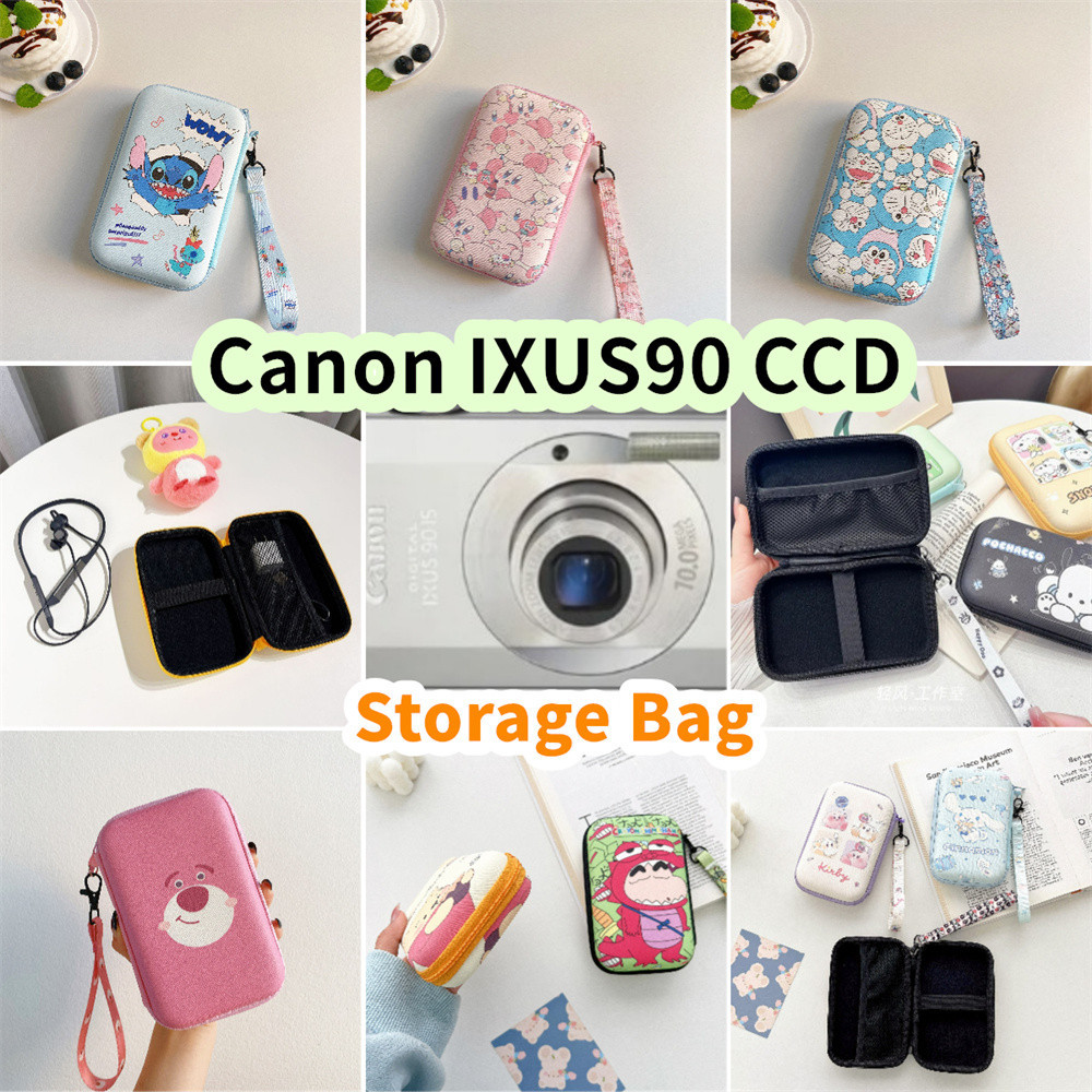 Yoshida สําหรับ Canon IXUS90 CCD กระเป๋าเก็บกล้อง 10x16.2 ซม.ขนาดน่ารักการ์ตูนกันน้ํา Anti drop กระเ