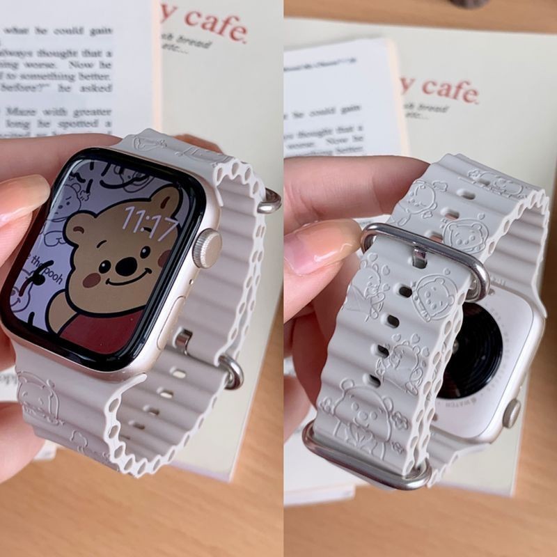 Lottery Vani Bear Band การพิมพ์ IWATCH SILICONE SILICONE TIBETAN BANDS APPLEWATCH Apple Watch