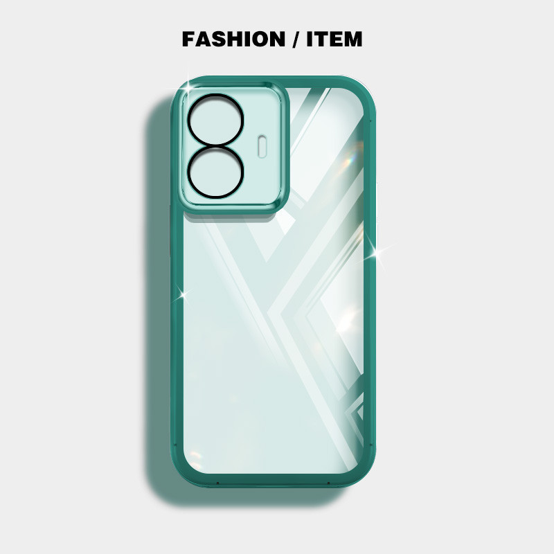 Ybd Ultra Thin สีโปร่งใสเคสโทรศัพท์สําหรับVivo Y03 Y18 Y18E Y02S Y17S Y16 Y35 Y56 5G Y78 Y78 + Y36 V29 Lite Y78 + Y28 Y100 T2 Y55 Soft Girlyแฟชั่นซิลิโคน