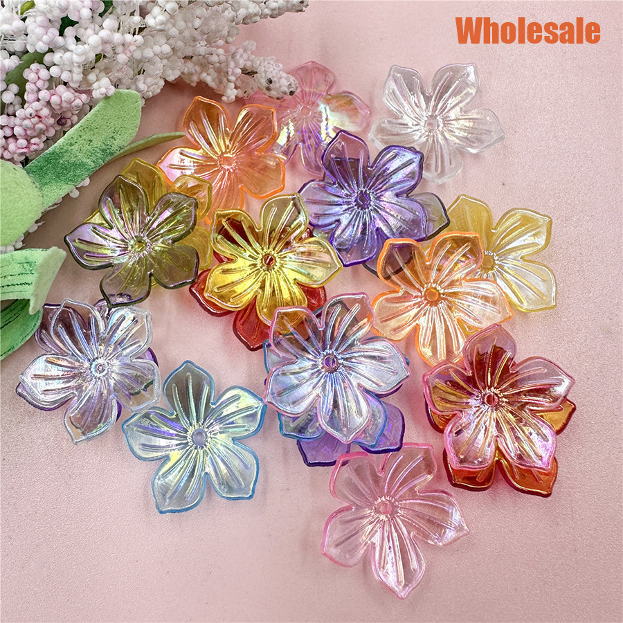 20pcs 22.8 มม.อะคริลิค Sun ดอกไม้รูปร่างหลวม Spacer ลูกปัด DIY สร้อยข้อมือสร้อยคอสําหรับเครื่องประดับทําทําด้วยมือ