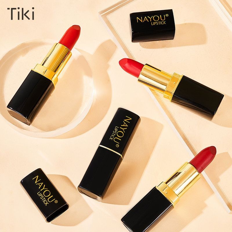 Nayou ลิปสติก กันน้ำ ชุ่มชื้น ลิปสติก ไม่จางหาย ให้ความชุ่มชื้น