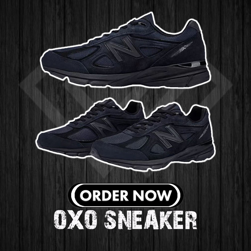 Pure Original JJJound x W 990V4 Navy 990V4 Dark Blue Retro รองเท้าวิ่งกันลื่น M990JJ4