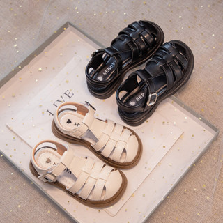 เด็กกลวงสานรองเท้าชายหญิงรองเท้าโรมันสไตล์อังกฤษลื่นแฟชั่นเด…