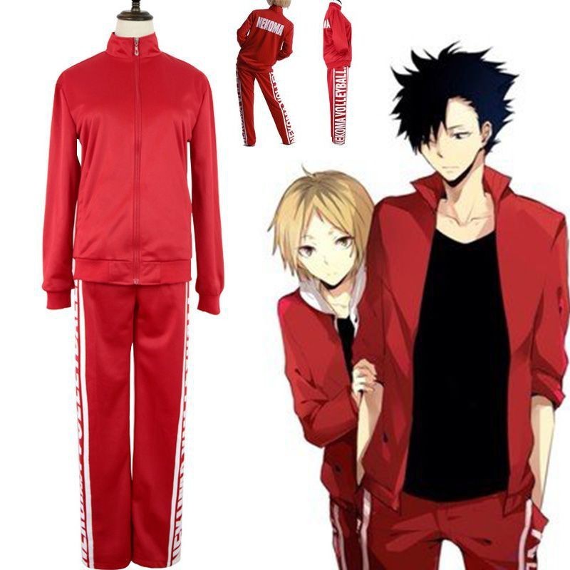 22H เสื้อแจ็คเก็ตชุดคอสเพลย์การ์ตูน Haikyuu Nekoma