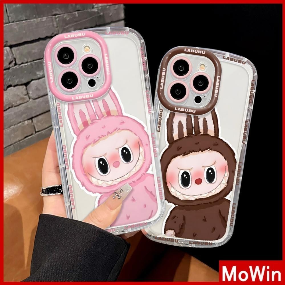 Mowin - For iPhone 15 Pro Max iPhone 11 Case Bright Shiny Clear Air Bag Shockproof Soft TPU Camera P