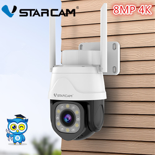 Vstarcam CS610Q กล้องวงจรปิด IP Camera 8MP Ultra HD 4K Vstracam CS610Q 4K UHD Color Night Vision IP66