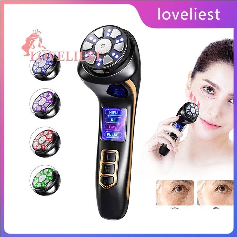 4 in 1 Mini HiFU เครื่องอัลตราซาวนด์ RF EMS Pulse อุปกรณ์ความงามบนใบหน้าคอยกกระชับผิว Anti Wrinkle Face Massager – โปรปัง