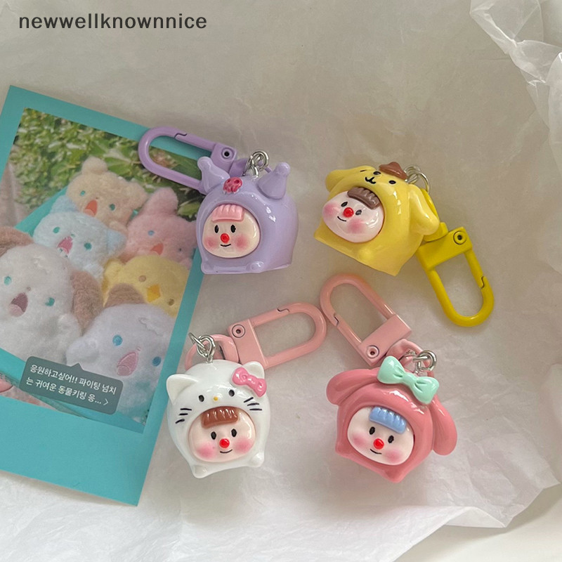 Newwellknownnice พวงกุญแจอะนิเมะรูป Melody Cinnamoroll กระเป ๋ าพวงกุญแจจี ้ มินิตุ ๊ กตาสาวของขวัญวันเกิดของเล ่ น TH