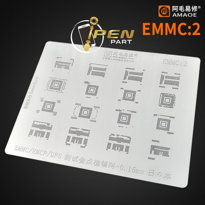 EC99 แผ่น UFS V2 Emmc Amao วัสดุญี่ปุ่นดั้งเดิม BGA IC แม่พิมพ์