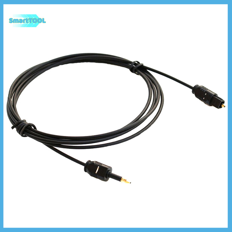 Utzn > 1.96Ft Toslink Male to Mini Plug 3.5 มม.ชายดิจิตอล Optical SPDIF Audio Cable ใหม ่